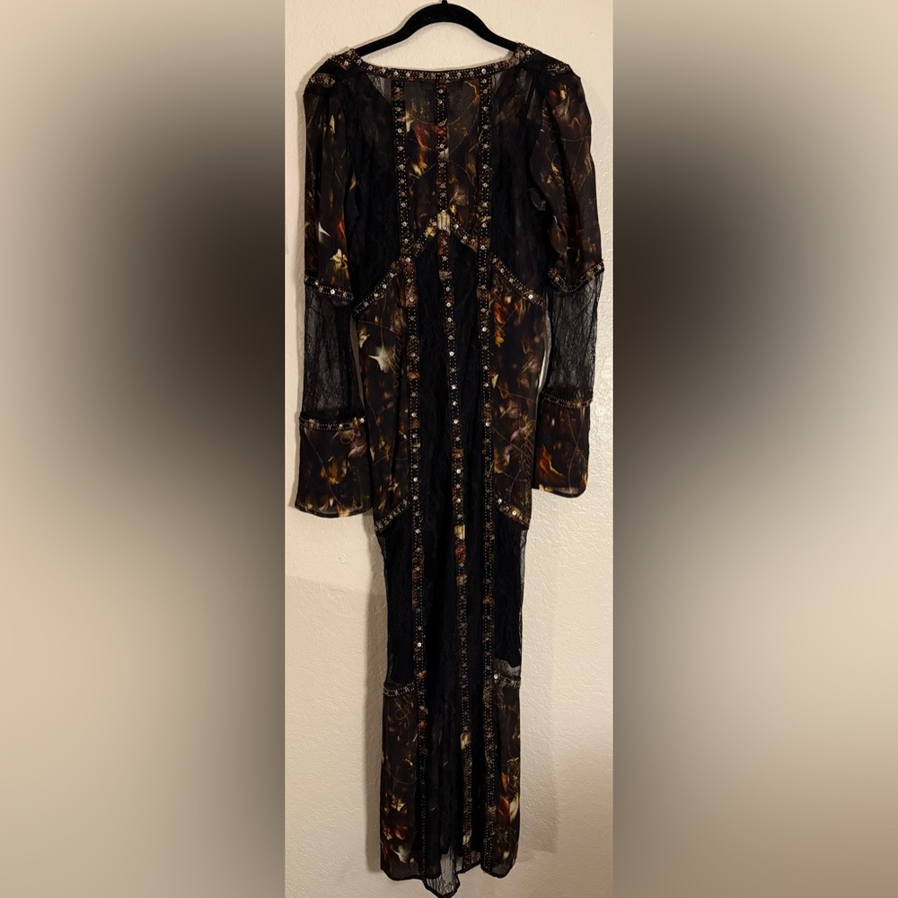 ALLSAINTS Bryn Lace Embellished Maxi Dress - Picture 8 of 8